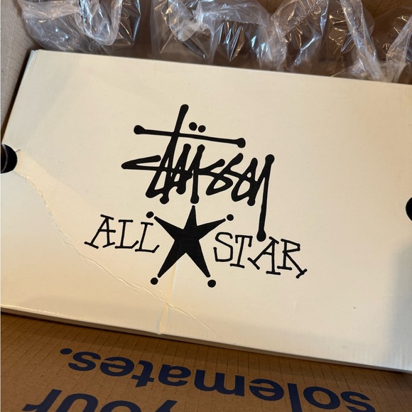 Converse 70 Stussy Black Hight Top Men Sz 8.5 - Picture 4 of 9